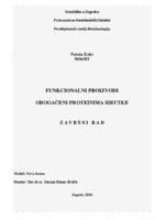 Funkcionalni proizvodi obogaćeni proteinima sirutke 