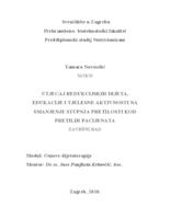 Utjecaj redukcijskih dijeta, edukacije i tjelesne aktivnosti na smanjenje stupnja pretilosti kod pretilih pacijenata