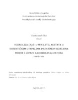 Hidroliza (R,S)-1-feniletil acetata u eutektičkim otapalima primjenom korijena mrkve i lipaze kao biokatalizatora