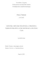 Kinetika difuzije polifenola i proteina tijekom inkapsulacije ekstrakta zelenog čaja