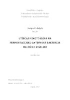 Utjecaj mikotoksina na feermentacijsku aktivnost bakterija mliječne kiseline