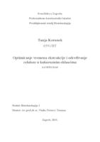 Optimiranje vremena ekstrakcije i određivanje celuloze u kukuruznim oklascima