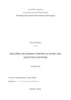 Biološko uklanjanje fosfora uz nitrit kao akceptor elektrona