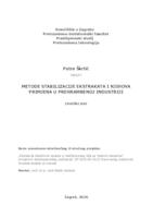 Metode stabilizacije ekstrakata i njihova primjena u prehrambenoj industriji