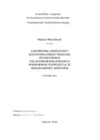 Usporedba održivosti biotehnoloških proizvoda proizvodnje polihidroksialkanoata mikrobnog podrijetla iz sekundarnih sirovina