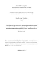 Inkapsulacija ekstrakata origana dobivenih visokonaponskim električnim pražnjenjem