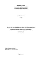 Pregled analitičkih podataka za nenutritivne komponente hrane biljnog podrijetla