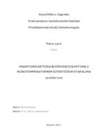 Enantioselektivna bioredukcija ketona u niskotemperaturnim eutektičkim otapalima