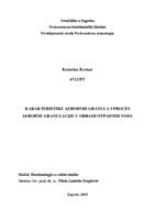 Karakteristike aerobnih granula i proces aerobne granulacije u obradi otpadnih voda