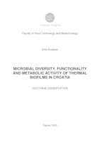 Microbial diversity, functionality and metabolic activity of thermal biofilms in Croatia