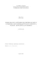 Modeliranje i optimiranje prehrane djece s poremećajem hiperaktivnosti i deficita pažnje - konceptualni modeli
