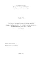 Korištenje genetički modificiranih mikroorganizama za proizvodnju enzima u prehrambenoj industriji