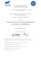 The effects of environmental pollutants on meiotic recombination
