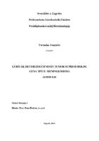 Gubitak heterozigotnosti tumor supresurskog gena TP53 u meningeomima