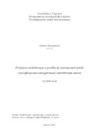 Primjena modeliranja u predikciji antropometrijskih značajki prema energetskom i nutritivnom unosu