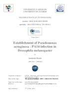 prikaz prve stranice dokumenta Uspostavljanje Pseudomonas aeruginosa - PA14 infekcije u Drosophili melanogaster