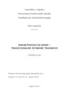 prikaz prve stranice dokumenta Karakterizacija Biske - tradicionalne istarske travarice