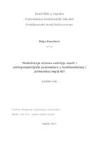 prikaz prve stranice dokumenta Modeliranje odnosa sadržaja masti i antropometrijskih parametara u kontinentalnoj i primorskoj regiji RH