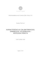 prikaz prve stranice dokumenta Karakterizacija dalmatinskoga, drniškoga, istarskoga i krčkoga pršuta