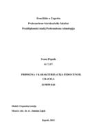prikaz prve stranice dokumenta Priprema i karakterizacija ferocenoil uracila