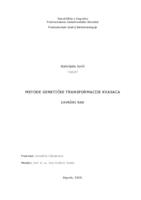 prikaz prve stranice dokumenta Metode genetičke transformacije kvasaca
