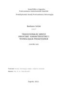 prikaz prve stranice dokumenta Tradicionalni sirevi hrvatske- karakteristike i tehnologija proizvodnje