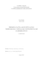 prikaz prve stranice dokumenta Primjena načela konceptualnog modeliranja u edukaciji o suplementaciji za rekreativce