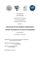 prikaz prve stranice dokumenta Ultrasound and microbubbles-mediated gene transfer ; development of cationic microbubbles